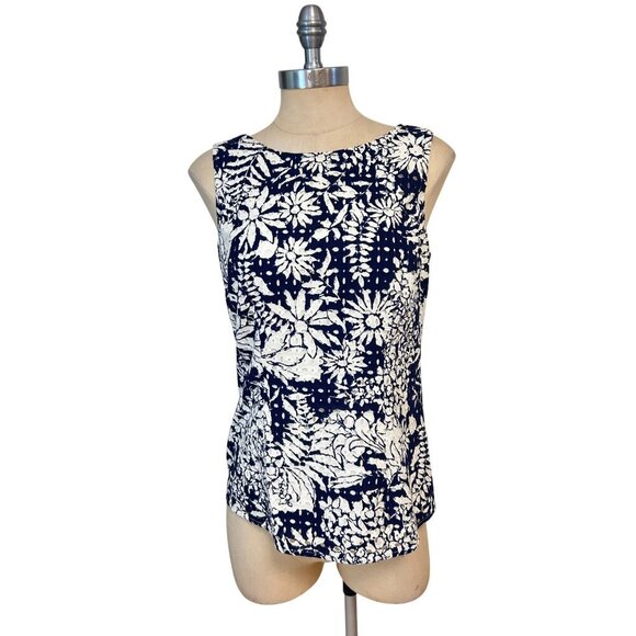 BODEN Vanda Broderie Top Navy & White Eyelet Size 6 - Picture 4 of 8